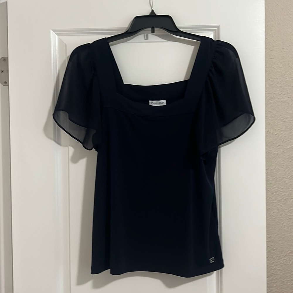 CK Navy Blouse